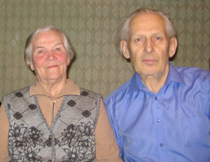 Образцов Лев Николаевич с женой 31 декабря 2006 года